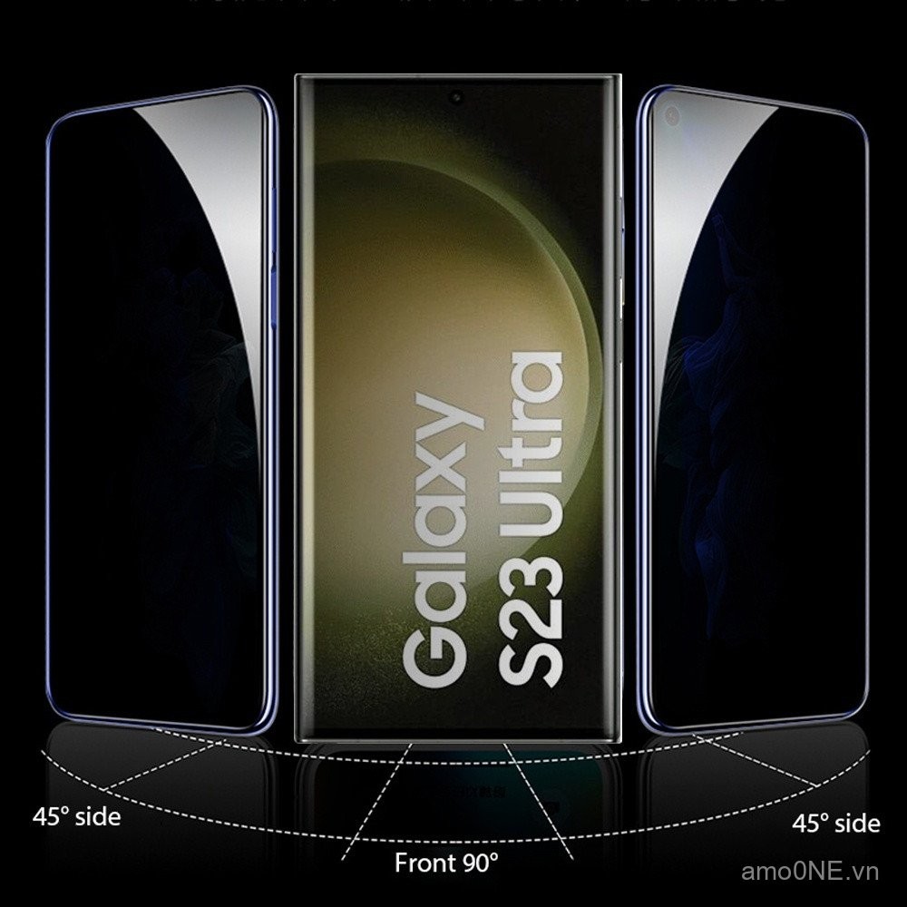 Kính cường lực bảo mật chống gián điệp che phủ toàn diện cho Samsung Galaxy S23 S22 S21 S20 S10 S9 S8 Plus s21fe s20fe S10E Note 20 Ultra 10 Plus 9 8 miếng dán kính bảo vệ màn hình