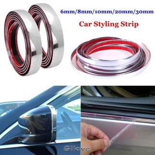 Glkwc Bảo Vệ Viền Băng Trang Trí Cửa Ô Tô Chống Va Chạm Tự Động Tạo Kiểu Tấm Chrome