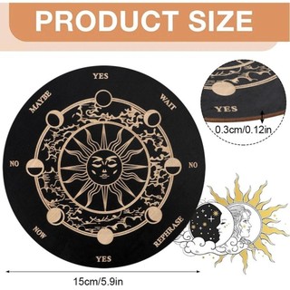 ESSENCEH Star Pendulum Board, Magics Thiền Phù thủy Altar Cung cấp Bảng bói toán Dowsing, Bảng quyết định siêu hình Bảng tin