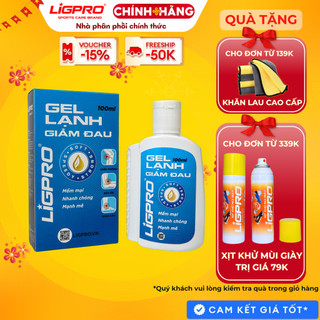 Gel lạnh giảm đau LIGPRO 100ml Dầu xoa bóp thảo dược thiên nhiên Thiết kế con lăn massasge hiện đại