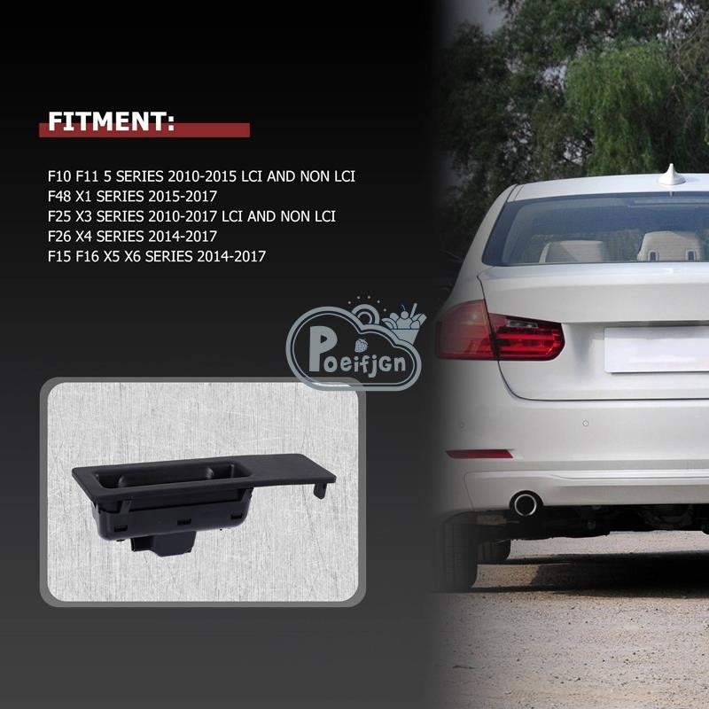 Nắp khởi động Công tắc cổng sau cho BMW F10 F11 F48 F25 F26 F15 F16 7463161 Tay nắm công tắc mở cửa cốp sau