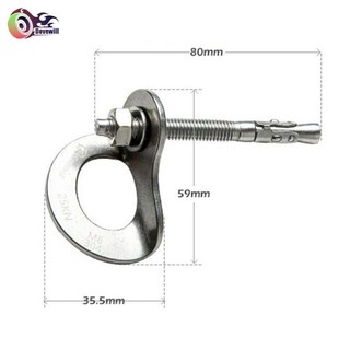 Dovewill Rock Climbing 25KN Móc treo điểm neo có vách ngăn