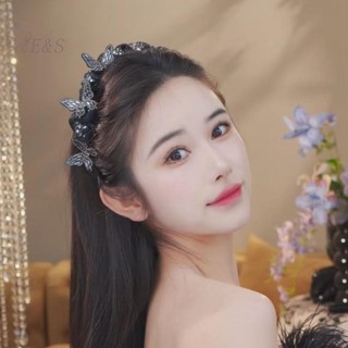 Strongaroetrtomj Tính Khí Thanh Lịch Pha Lê Tóc Nhẫn Thời Trang Hàn Quốc Ngọt Ngào Chống Trơn Trượt Tiệc Cưới Phụ Kiện Tóc VN