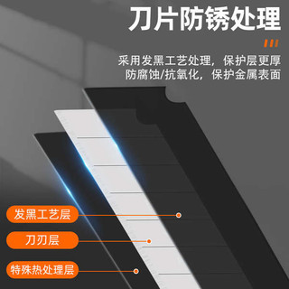 SK5 Hợp Kim Thép Tiện Ích Lưỡi Dao Lưỡi Dao Lưỡi Đen Tiện Ích 18 Mm Giấy Dán Tường Lưỡi Dao Giấy Dán Tường Công Nghiệp Dao Ngoại Thương