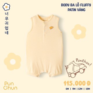 Punchun Ss2025 Body ba lỗ Fluffy patin cho bé