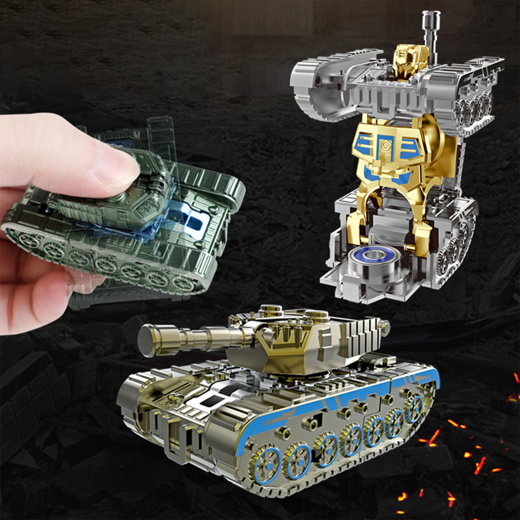 Robot Tank Fidget Đồ chơi biến hình xe tăng Robot Fidget Spinner để giảm căng thẳng ADHD