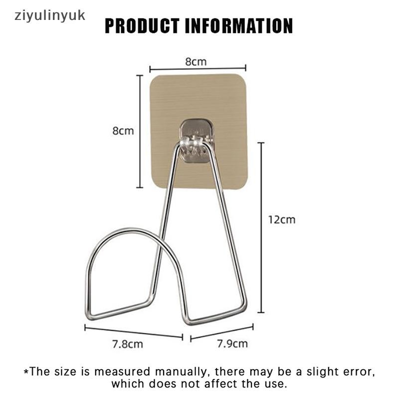 Ziyulinyuk Giá Treo Tường Mũ Bảo Hiểm Xe Máy/Xe Đạp, Thép Không Gỉ, Móc Hiển Thị