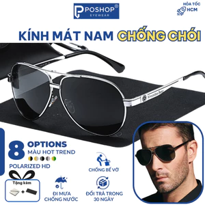 Kính râm chống lóa cao cấp M3 Kính mát phân cực đi đêm, mắt kính đổi màu, chống tia UV400, Poshop Luxury
