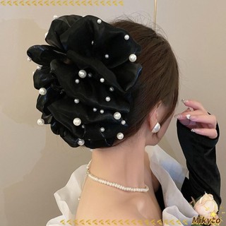 Kẹp Tóc MIKYCO, Nơ Lớn Bong Bóng Lưới Nơ Vuốt Tóc, Gạc Thanh Lịch Phong Cách Hàn Quốc Nơ Cá Mập Kẹp Nữ