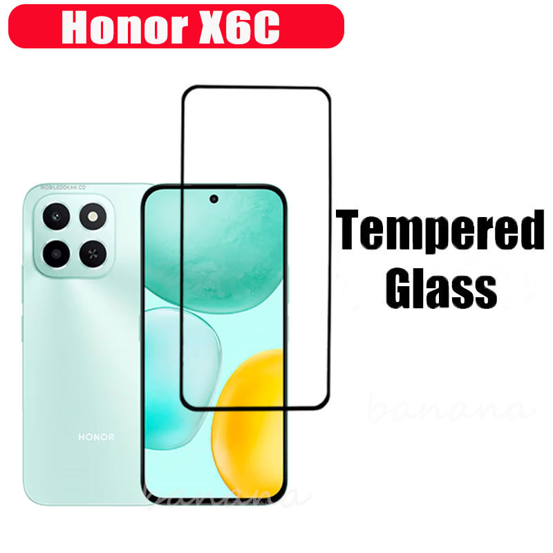 Phim Kính Cường Lực 3 TRONG 1 Honor X6C Cho Honor X6B X7C X7B X8C X8B Full Cover Kính Bảo Vệ Màn Hình + Phim Ống Kính Máy Ảnh + Phim Mặt Sau