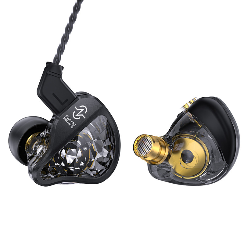 Cxz BC01 PRO DD & BA Tai nghe có dây lai Màn hình trong tai Tai nghe HiFi IEM có OFC có thể tháo rời cho nhạc sĩ