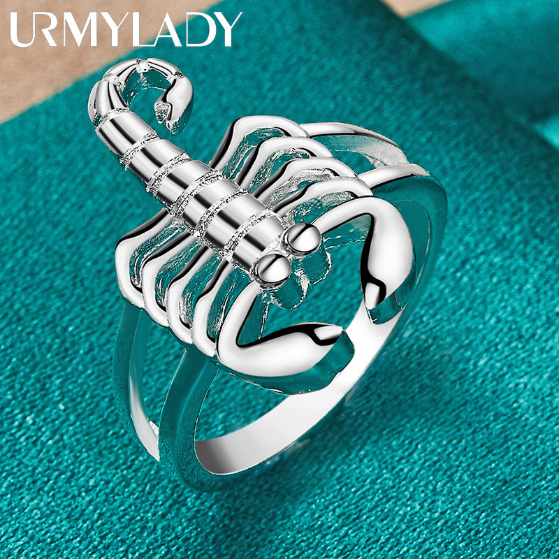 URMYLADY Bạc 925 Bọ Cạp 7-10 # Nhẫn Nữ Cưới Đính Hôn Trang Sức Thời Trang