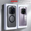 Dành Cho Honor Magic 7 RSR Ốp Lưng ELVEV Crystal Clear Hard PC Chống Sốc Bảo Vệ Camera Vỏ Hút Trong Suốt