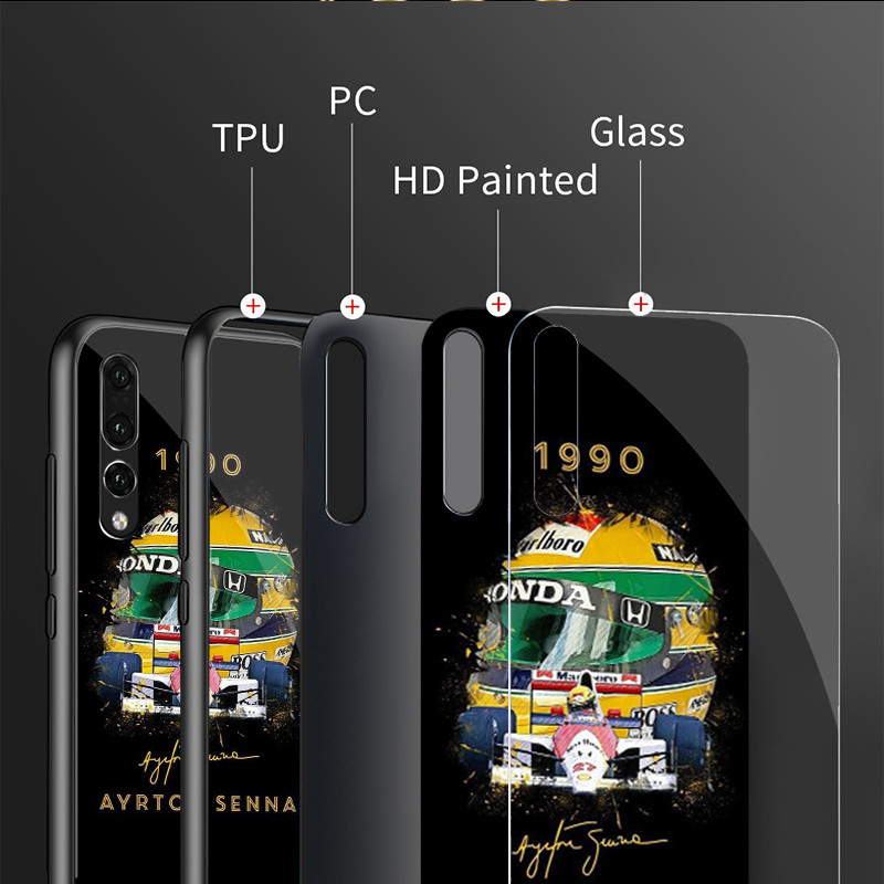 Ốp Điện Thoại Kính Ayrton Senna Cho Xiaomi POCO F3 F4 F5 M3 M4 M5 M6 4G X3 X4 GT NFC X5 X6 PRO 5G