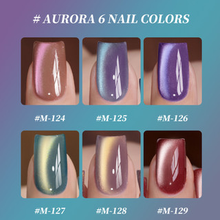 XEIJAYI Aurora Cat 's Eye Nail Gel Aurora Green Crystal Stone Glass Bead Cats Eye Phototherapy Keo Nail Art Làm móng tay cho tiệm làm móng tay 15ml