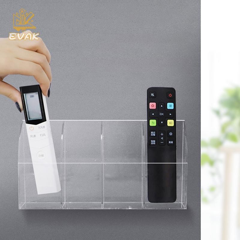 Alittlesetrtu Acrylic TV Điều Hòa Điều Khiển Từ Xa Giá Đỡ 1 / 4 Ốp Lưng Treo Tường Hộp Bảo Quản Cho Gia Đình VN