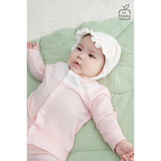 La pomme SS2025 BST sơ sinh La Pomme phối cổ ngọt ngào - Hồng cho bé T6.0