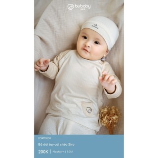 Bubaby BSR110808 Bộ dài tay cài chéo Siro  🔅cho bé T6.0