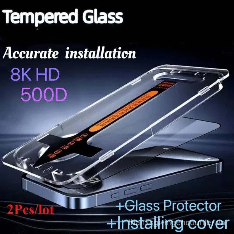 2 Miếng Bảo Vệ Màn Hình Cho OPPO Find X7 Ultra X8 Pro X6 X3 X5 Pro Reno12 11 10 9 Pro Kính Cường Lực Tự Động Matic Công Cụ Cài Đặt