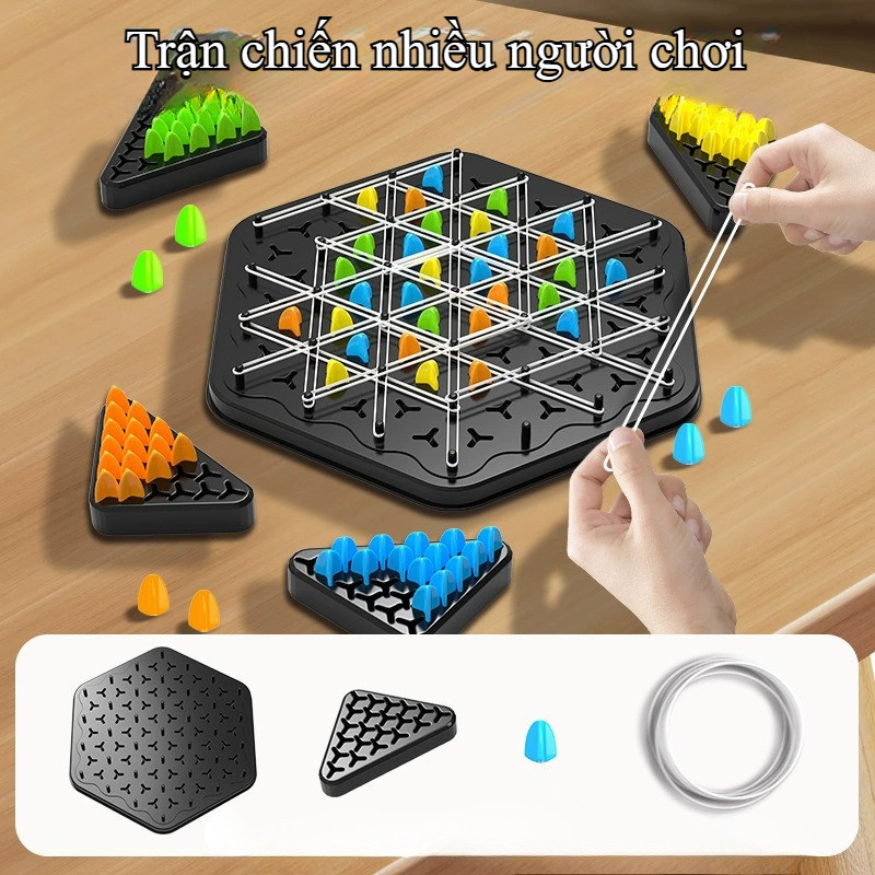 Bộ Cờ Xếp Hình Tam Giác, Cờ Xích Logic Cho Trẻ,  Đồ Chơi Giáo Dục, Chất Liệu An Toàn