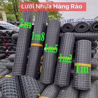 Loại 1 ô 2cmx2cm cao 1m2 dài 50m nặng 10kg. Lưới nhựa hàng rào lỗ mắt nhỏ. Dùng trong chăn nuôi gà vịt. ( HCM)