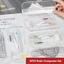 ITRUMPET 8 Cái / bộ Thước La Bàn Bộ, Thước Thẳng Trong Suốt Thước, Bộ Đa Chức Năng Vuông Tẩy Nhựa Dụng Cụ Vẽ Học Sinh