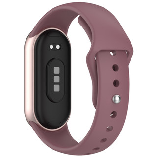 Dành Cho Xiaomi Miband 10 Dây Đeo Silicon Thể Thao Tương Thích Cho mi Band 10 NFC 9 8 Kim Loại Adapter Dây Đồng Hồ