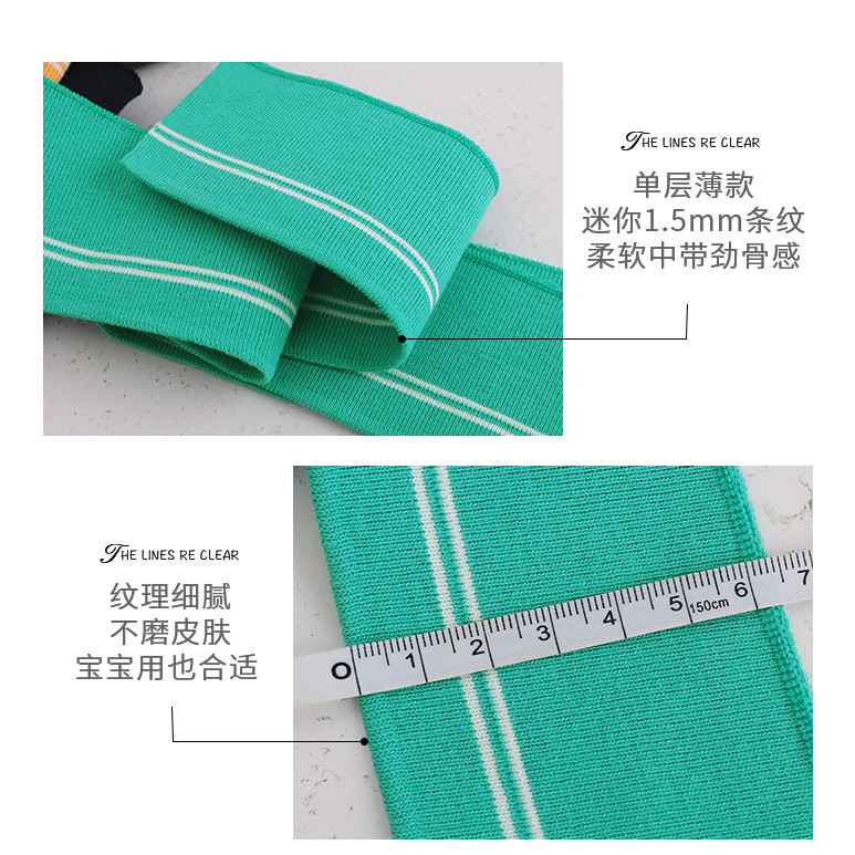 Phụ kiện handmade quần áo bé 6x90cm cotton-spandex, neckline còng bộ sưu tập TJ2779