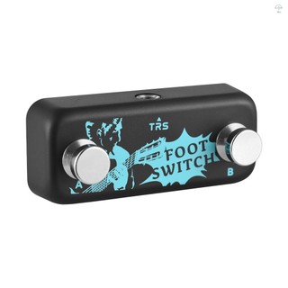 Bàn đạp điều khiển hiệu ứng bàn đạp Dual Footswitch A B Channel Footswitch 6.35mm Đầu vào âm thanh nổi Cắm và chạy cho bộ điều khiển hiệu ứng toàn diện Bàn đạp hiệu ứng điều khiển