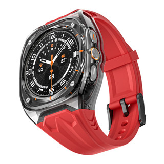 Suitable for Samsung Watch Ultra watch strap, TPU Rambo integrated strap, PC shell 47mm