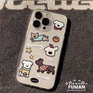 Ốp điện thoại hình chó hoạt hình dễ thương cho Xiaomi Mi 11 11T 10 Pro 10T Lite Ultra 10S 9 Civi 3 2 1S Mix 4 Poco F5 F4 F3 X4 GT X2 M2 Vỏ mềm trong suốt chống sốc thời trang