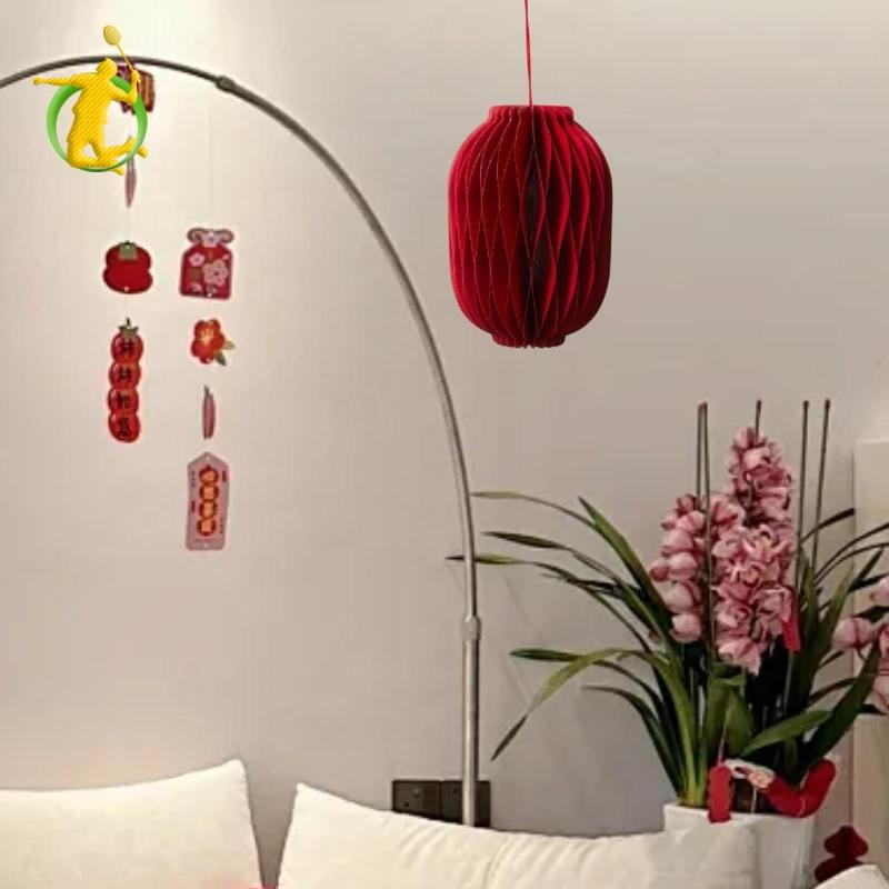 Đèn lồng năm mới của Trung Quốc 2025 Đèn lồng giấy đỏ trang trí trong nhà