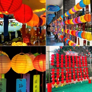 Đèn lồng vải lụa treo trang trí ngoài trời nhiều mầu tại các sự kiện lễ hội 20/25/30/35cm trang trí ngoài trời - FE123