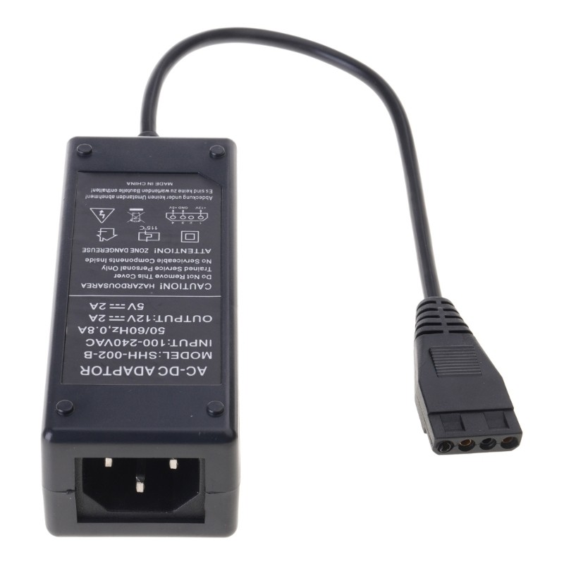 Redbaiaa1 Bộ chuyển đổi nguồn IDE 12V-5V 2A cho ổ cứng ngoài, cáp USB sang IDE màu đen