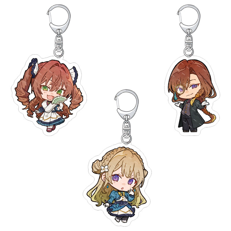 HT3 Im Lặng Phù Thủy Chinmoku no Majo no Kakushigoto Acrylic Móc Khóa Monica Everett Mặt Dây Chuyền Anime Ngoại Vi TH3