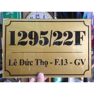 (Nhận Giao 2h) Bảng số nhà - biển số nhà, bảng công ty, phòng ban, biển cty, hộ KD in UV trên mica thiết kế theo yêu cầu