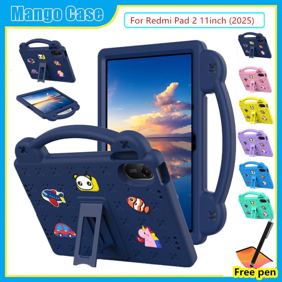 Ốp Lưng Cho Redmi Pad 2 11inch 2025 Bao EVA Chất Liệu Bọt Máy Tính Bảng Trẻ Em Trẻ Em Học Sinh Chống Sốc Vỏ Bảo Vệ