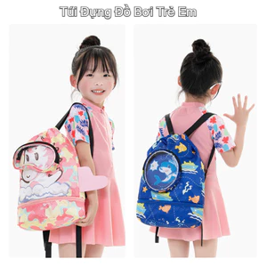 Balo Đựng Đồ Bơi,có Ngăn Khô Và Ướt Riêng Biệt, Ngăn Đựng Giày Độc Lập, Dung Lượng Lớn