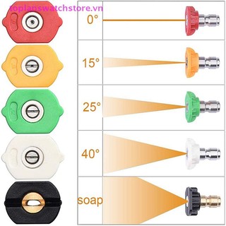 Toplanswatchstore 1 / 4 "Kết nối nhanh Bộ chuyển đổi quay có thể điều chỉnh với 5 đầu phun Kết nối đồng cho máy rửa xe áp suất cao VN