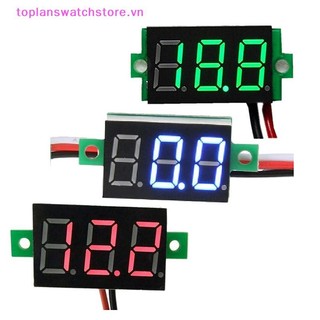 Toplanswatchstore 0.6 Inch DC4.5V-30V Kỹ Thuật Số Đỏ Xanh Màn Hình LED Bảng Điện Áp Vôn Kế Thử Xe Máy Vôn Kế VN