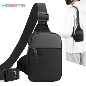 HOBBYIN Túi đeo chéo nam, Túi đeo chéo bằng vải Canvas, Túi xách điện thoại nam Mini Gói đeo chéo nhỏ