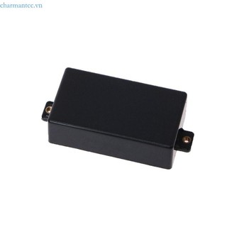 Charmantcc1 Guitar Pickup Cover Nhựa Matte Pickup Cover Màu Đen Điện Pickup Cover với Hạt Đồng Tai Vỏ Guitar