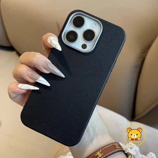 Vỏ Da Vải Lanchee Ins Style Cho iPhone 16 Pro Max 16 Plus 15 Pro Max 15 14 Plus Pro Max Vỏ Điện Thoại Mềm Kim Loại Bảo Vệ Ống Kính Cảm Giác Da Mặt Sau Chống Sốc