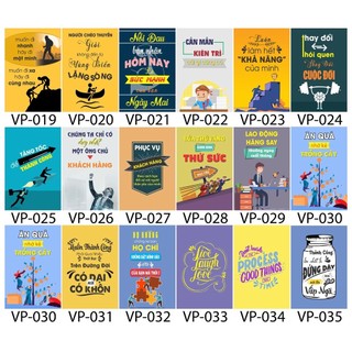 Chỉ 39k Tranh động lực, văn phòng, tranh phòng khách, châm ngôn trang trí phòng học 1000 mẫu