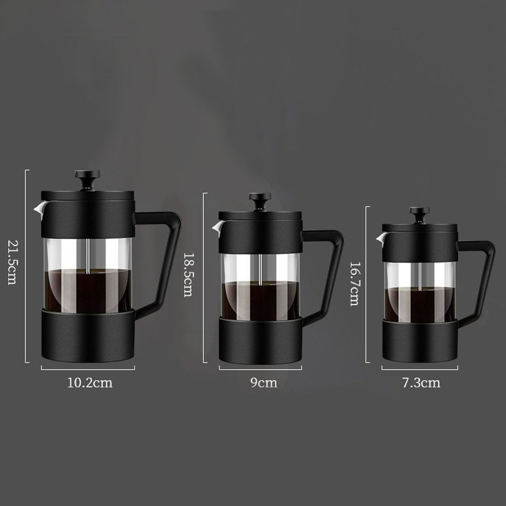MONOSTYLE French Press Coffee Maker Pot, Borosilicate Glass 350 / 600 / 1000ML Tea Coffee Brewer, Máy pha trà chịu nhiệt