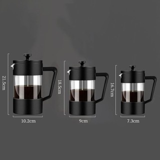 ORDOBOX French Press Coffee Maker Pot, Borosilicate Glass 350 / 600 / 1000ML Tea Coffee Brewer, Máy pha trà chịu nhiệt