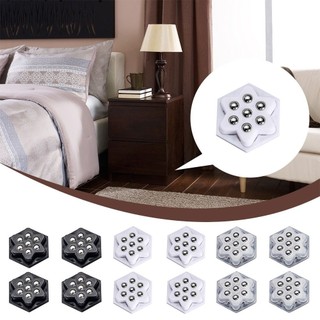 [COD] LEAFYHOME 4 Bánh xe đa năng, Ròng rọc tự dính 7 hạt Tắt tiếng, Bánh xe nội thất tự dính
