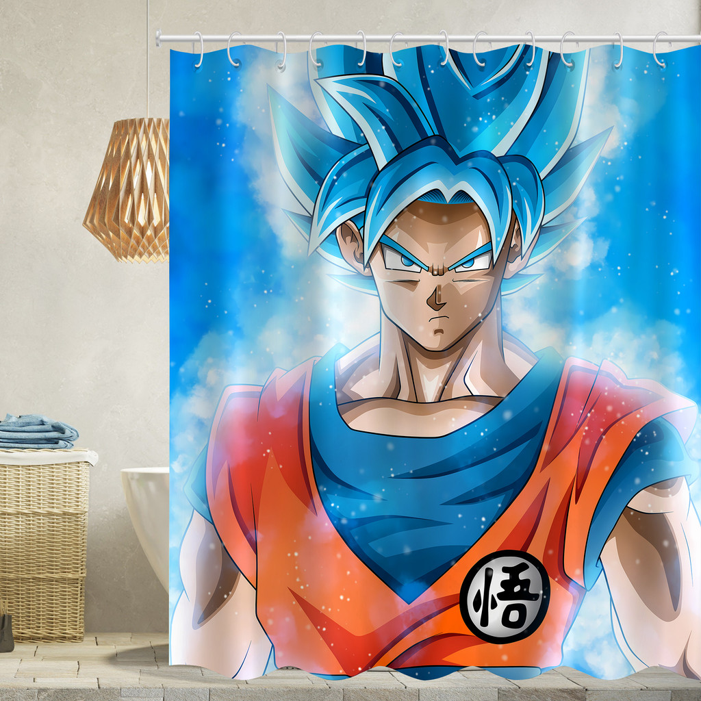 Rèm tắm chống nước Dragon Ball Polyester Trang trí phòng tắm