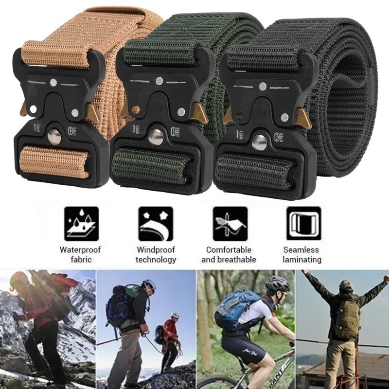 Thắt lưng vải nylon điều chỉnh được, khóa tự động