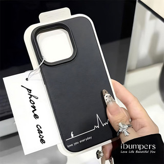 ibumpers Ốp Điện Thoại iPhone Hợp Thời Trang Tối Giản Họa Tiết Nhịp Tim Cho IPhone 16 15 14 12 13 11 Pro Max IP 7 8 Plus X XS XR Ốp Lưng Mỏng Silicon Mềm Da Họa Tiết